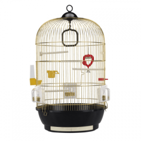 Оборудвана клетка за птици CAGE DIVA BRASS 40х65см.